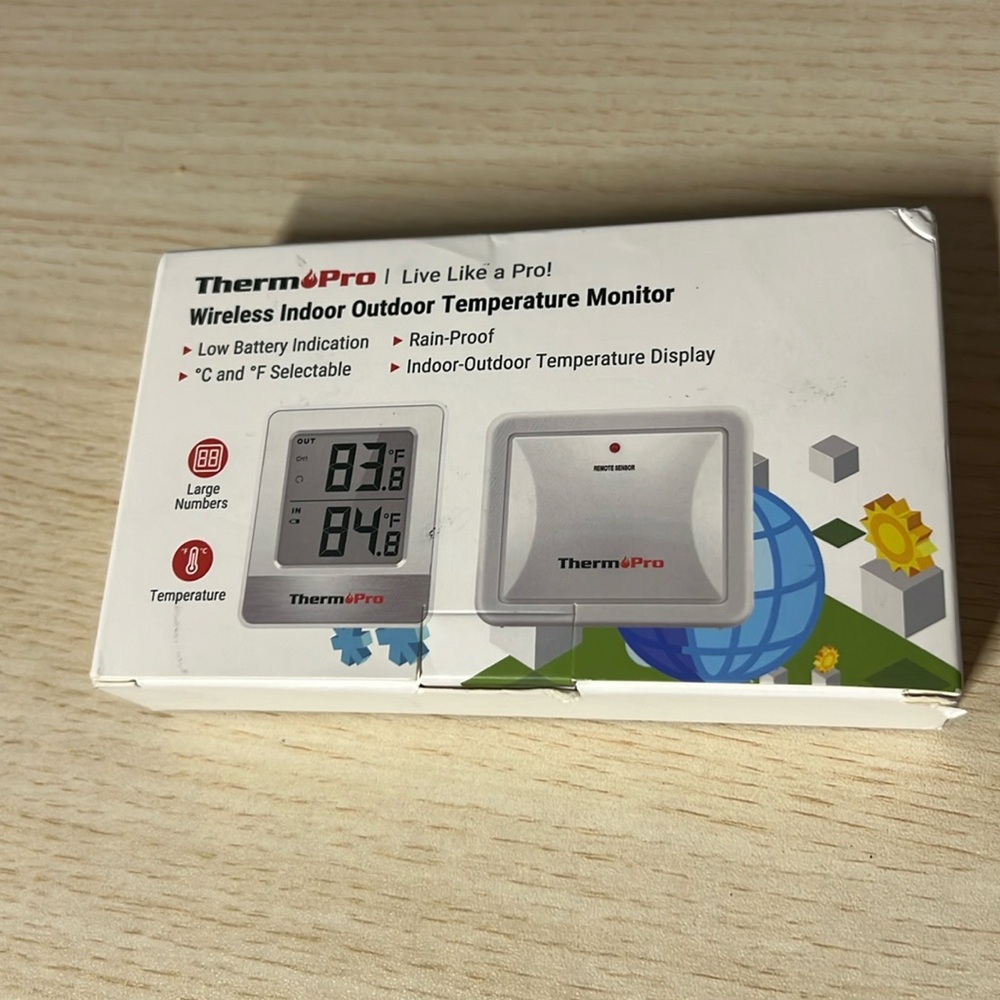 Wireless Indoor Outdoor Temperature Monitor